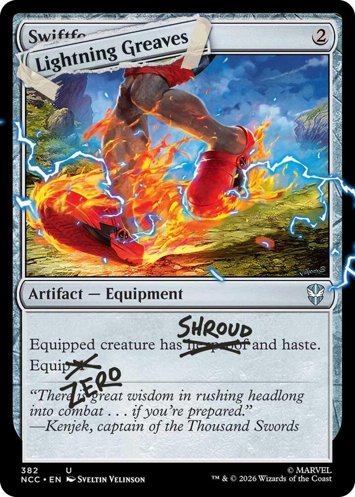Lightning Greaves (382) #382 U - Secret Lair Drop Series Pokemon card