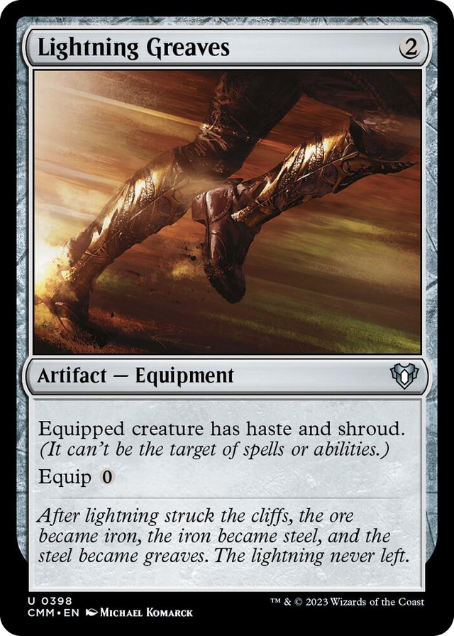 0398 Lightning Greaves U Commander Masters