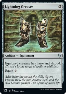 0864 Lightning Greaves U Commander Legends: Battle for Baldur's Gate