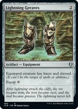 0864 Lightning Greaves U Commander Legends: Battle for Baldur's Gate