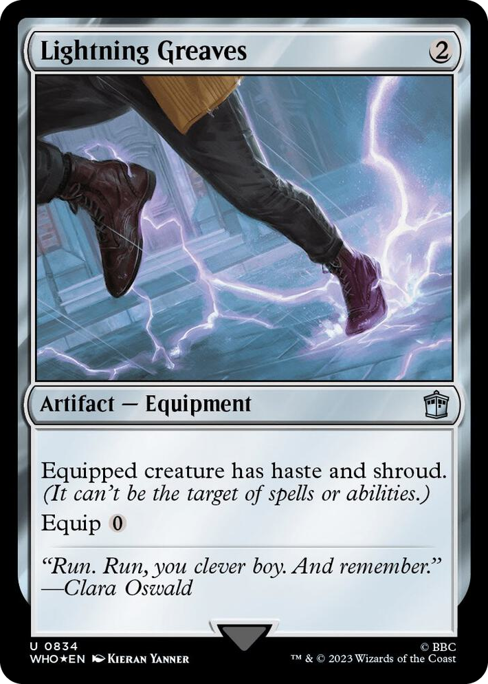 0834 Lightning Greaves (Surge Foil) U Universes Beyond: Doctor Who
