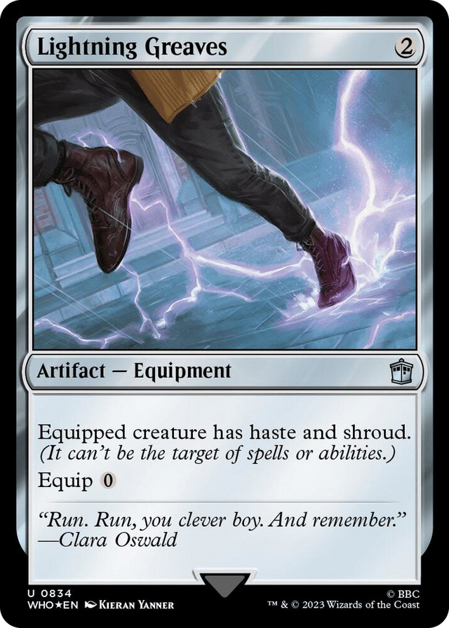 0834 Lightning Greaves (Surge Foil) U Universes Beyond: Doctor Who