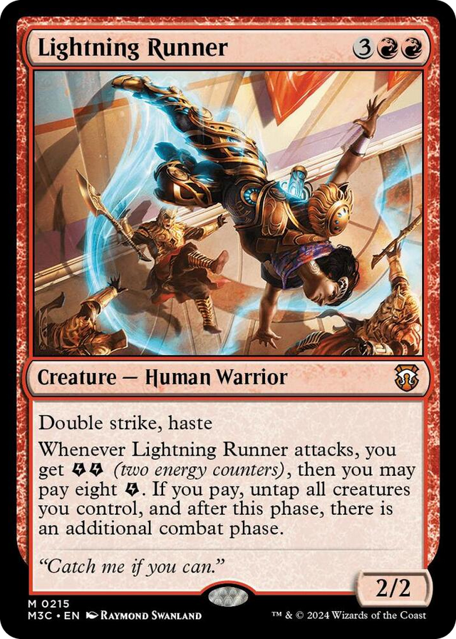 0215 Lightning Runner (Ripple Foil) M Commander: Modern Horizons 3