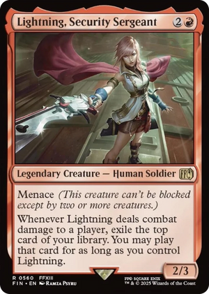0560 Lightning, Security Sergeant R FINAL FANTASY