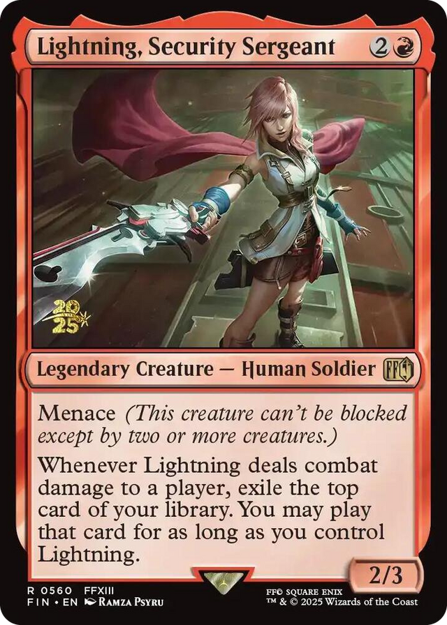 0560 Lightning, Security Sergeant R Prerelease Cards