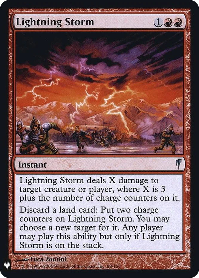 0089 Lightning Storm U The List Reprints