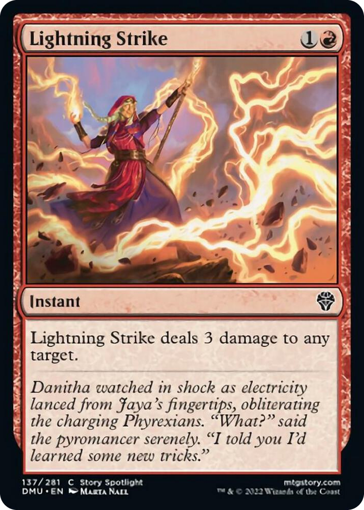 0137 Lightning Strike C Dominaria United