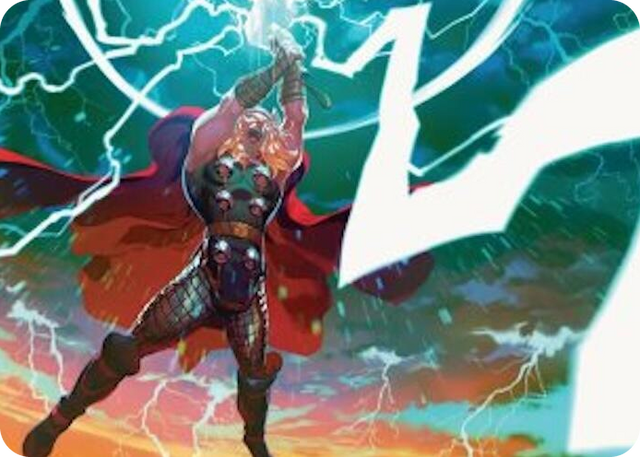 0011 Lightning Strike Art Card S Art Series: Marvel Super Heroes