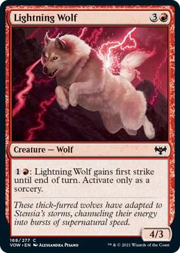 0168 Lightning Wolf C Innistrad: Crimson Vow