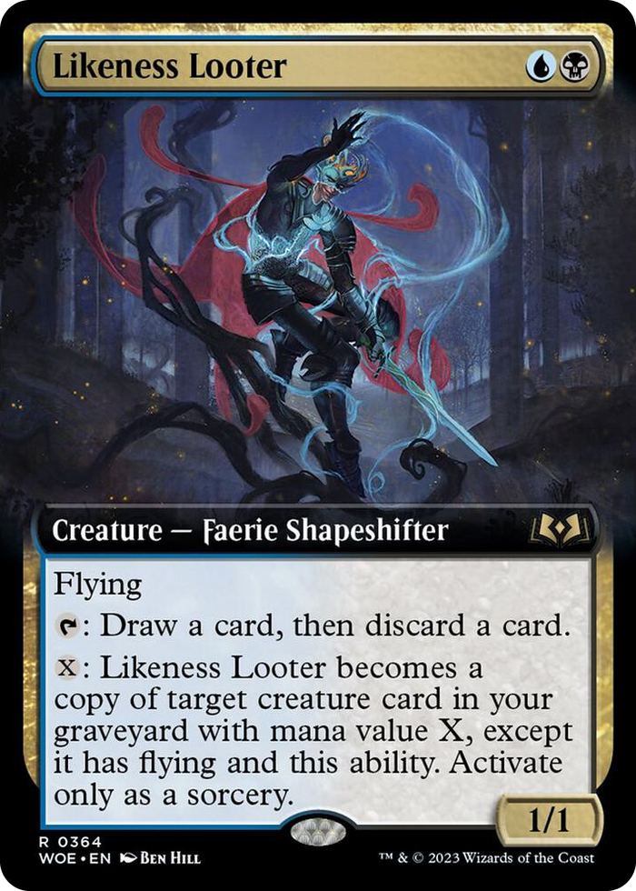 Likeness Looter (Extended Art) #364 R - Wilds of Eldraine Pokemon card