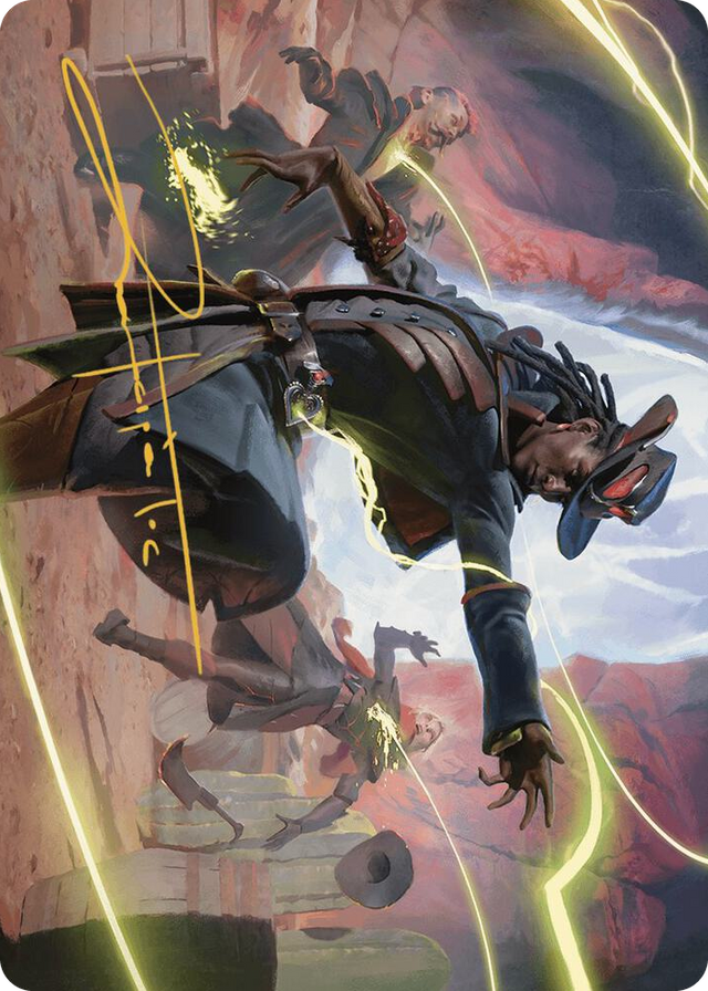 0026 Lilah, Undefeated Slickshot Art Card (Gold-Stamped Signature) S Art Series: Outlaws of Thunder Junction