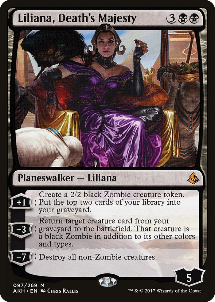 Liliana, Death's Majesty #97 M - Amonkhet Pokemon card