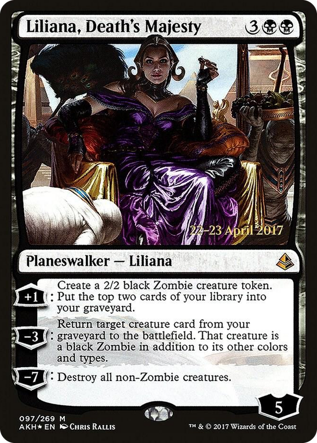 0097 Liliana, Death's Majesty M Prerelease Cards