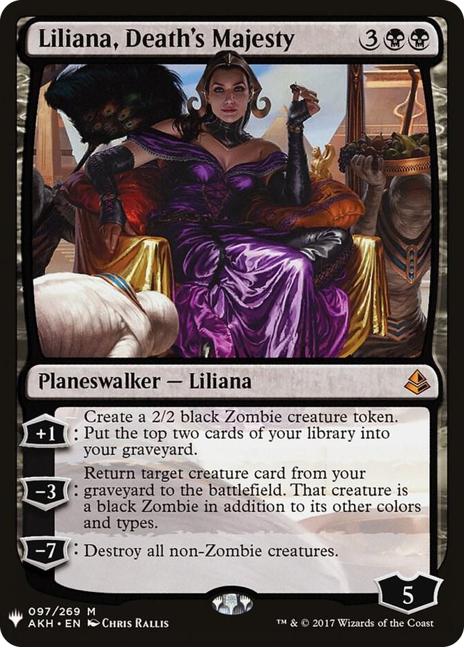 0097 Liliana, Death's Majesty M The List Reprints