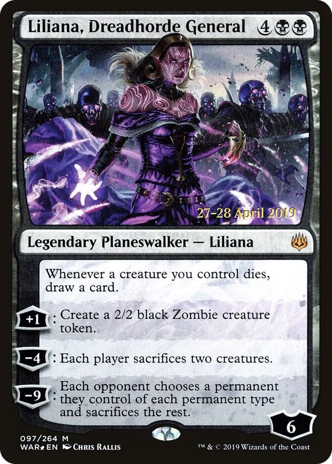 0097 Liliana, Dreadhorde General M Prerelease Cards