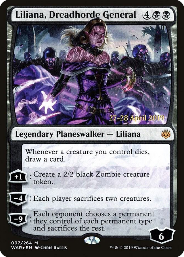 0097 Liliana, Dreadhorde General M Prerelease Cards
