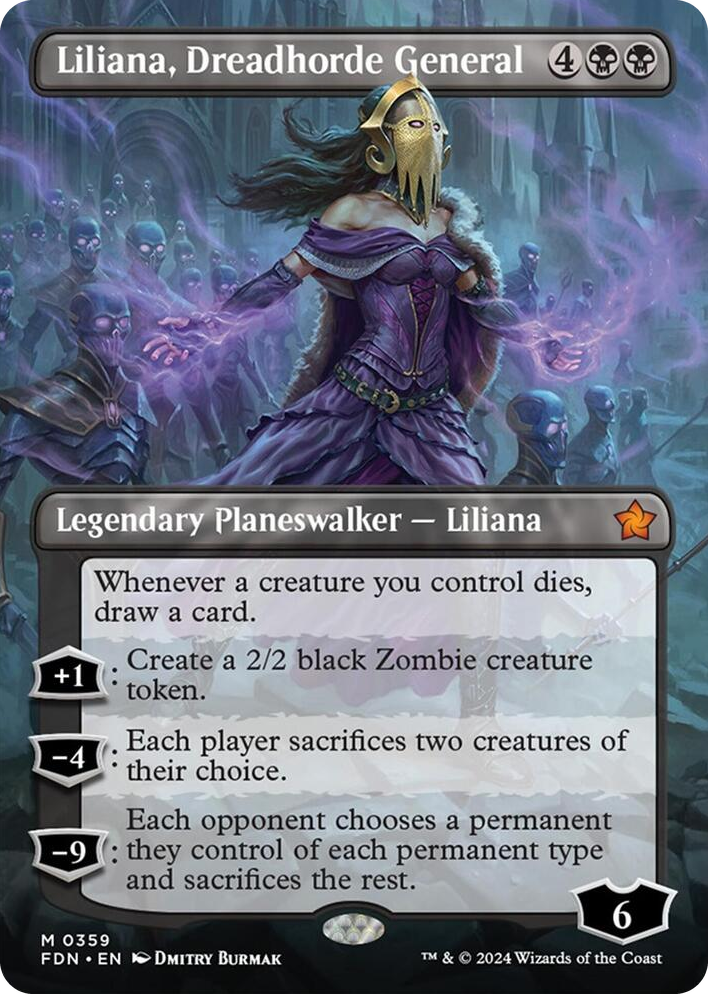 0359 Liliana, Dreadhorde General (Borderless) M Foundations