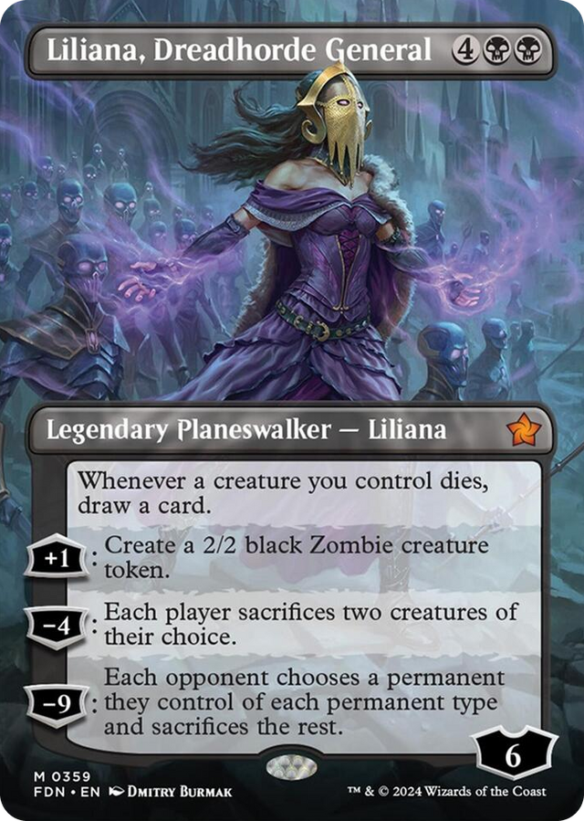 0359 Liliana, Dreadhorde General (Borderless) M Foundations