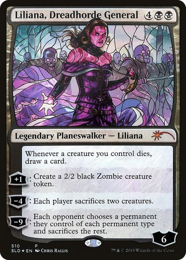 0510 Liliana, Dreadhorde General (Stained Glass) P Secret Lair Drop Series
