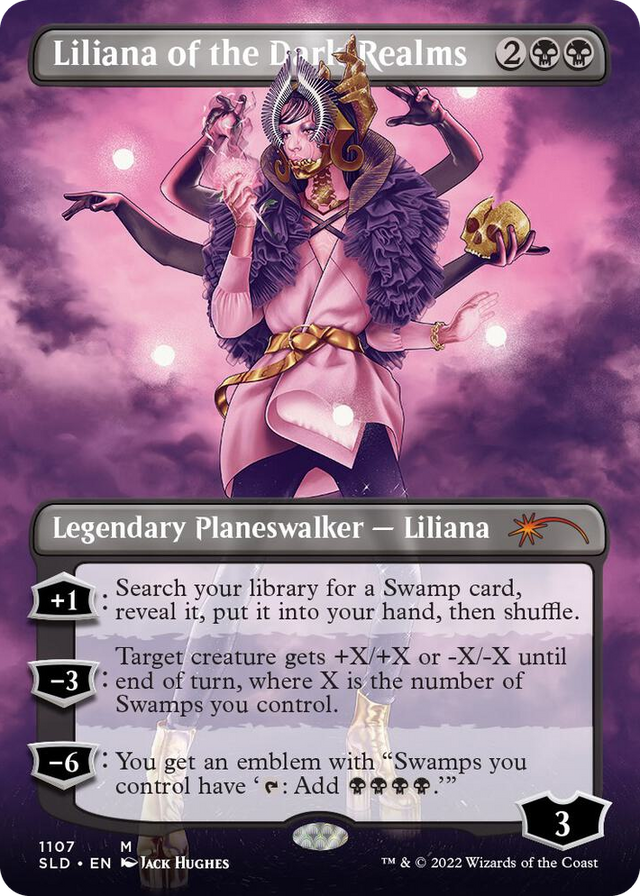1107 Liliana of the Dark Realms (Borderless) M Secret Lair Drop Series