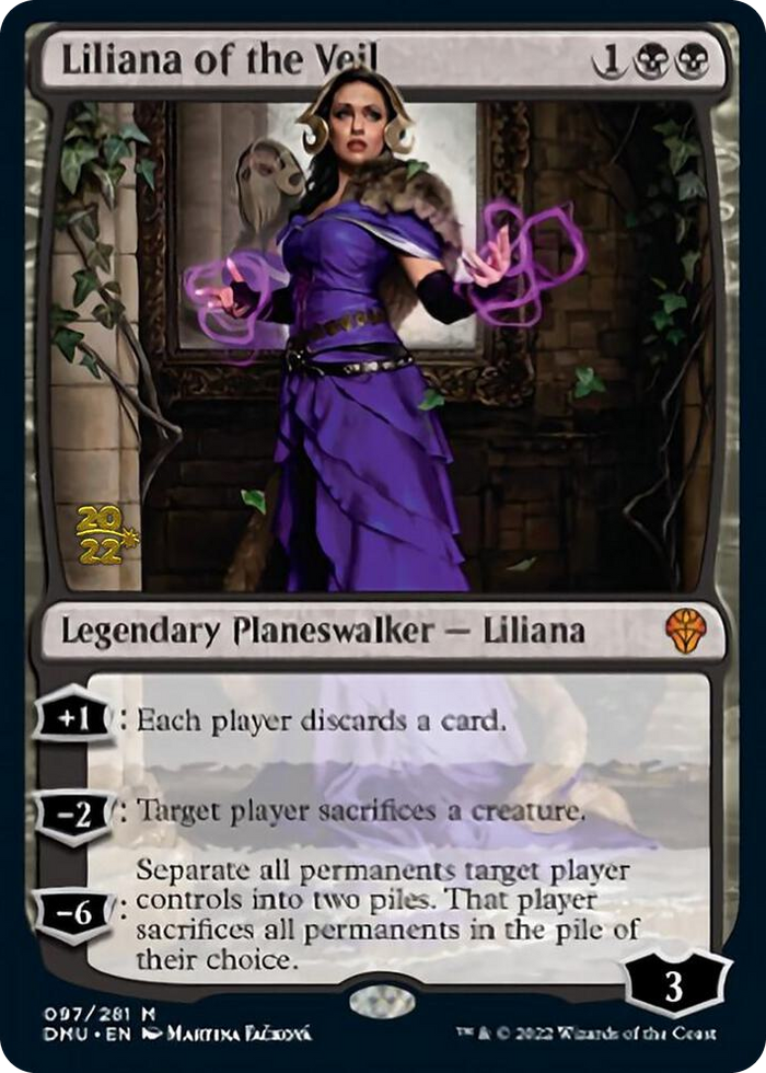 Liliana of the Veil #97 M - Prerelease Cards Pokemon card