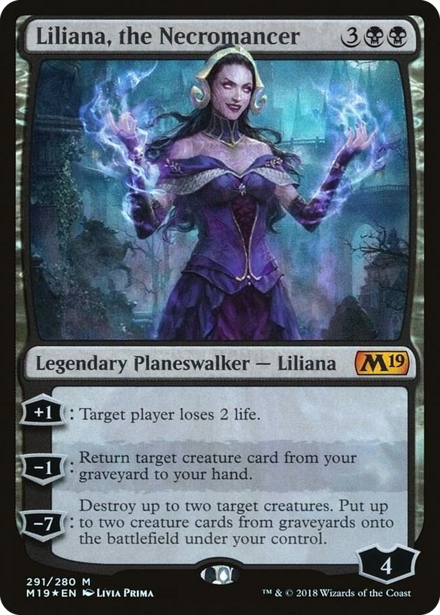 0291 Liliana, the Necromancer M Core Set 2019