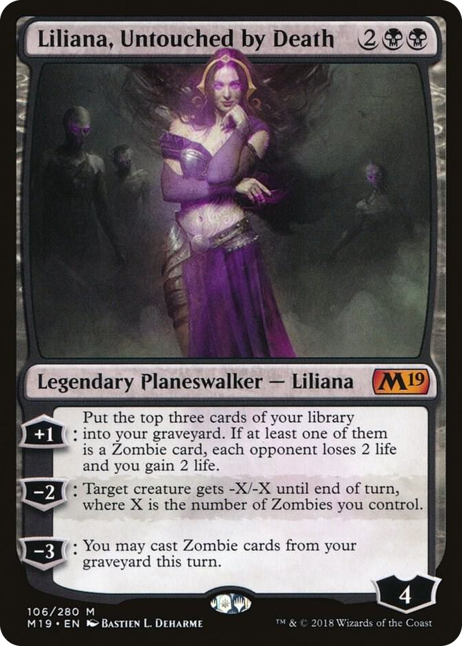 0106 Liliana, Untouched by Death M Core Set 2019