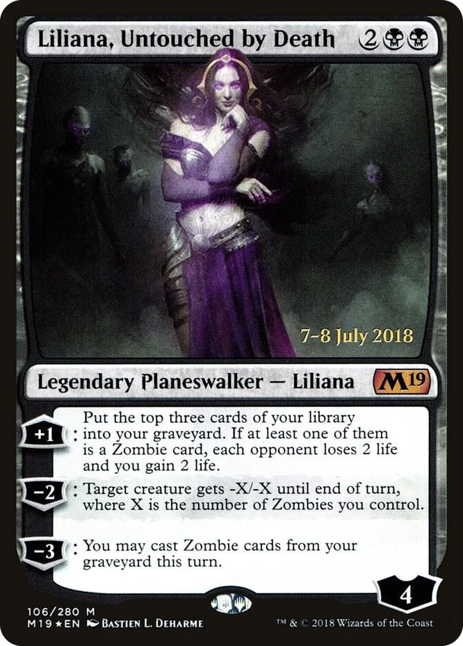 0106 Liliana, Untouched by Death M Prerelease Cards