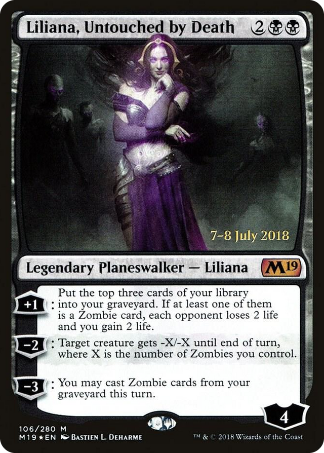 0106 Liliana, Untouched by Death M Prerelease Cards