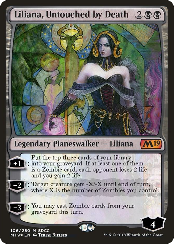 Liliana, Untouched by Death (SDCC 2018 Exclusive) #106 P - Media Promos Pokemon card