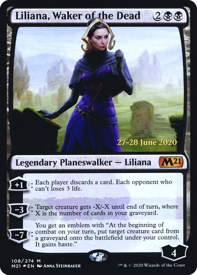 Liliana, Waker of the Dead #108 M - Prerelease Cards Pokemon card