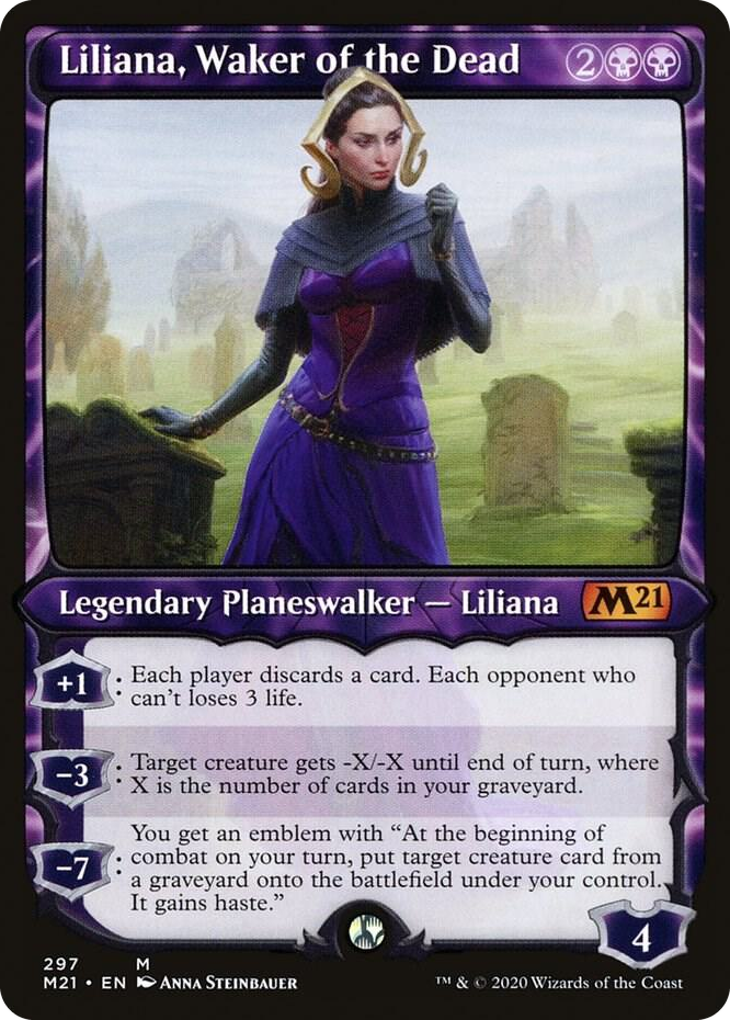 0297 Liliana, Waker of the Dead (Showcase) M Core Set 2021