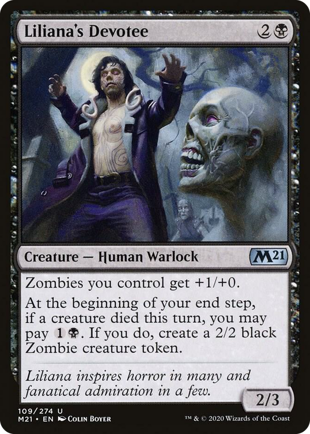 0109 Liliana's Devotee U Core Set 2021