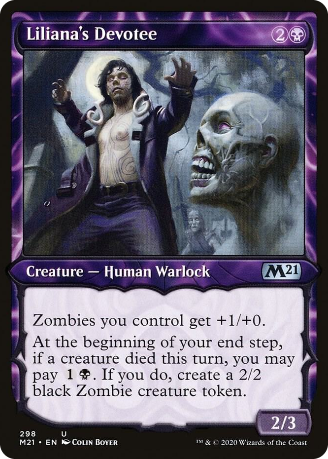 0298 Liliana's Devotee (Showcase) U Core Set 2021