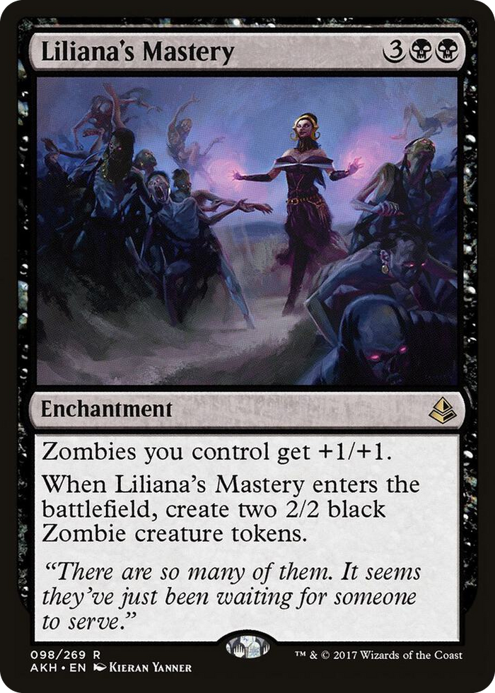 Liliana's Mastery #98 R - Amonkhet Pokemon card