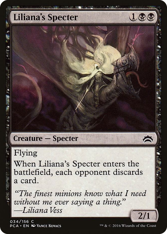 Liliana's Specter #34 C - Planechase Anthology Pokemon card