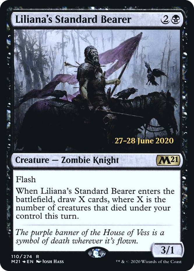 Liliana's Standard Bearer #110 R - Prerelease Cards Pokemon card