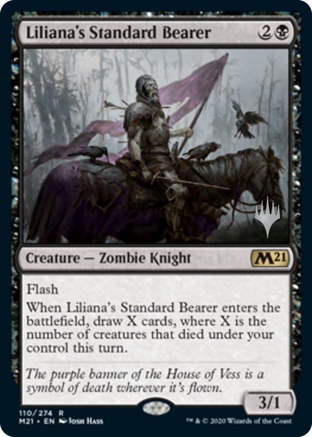 0110 Liliana's Standard Bearer R Promo Pack: Core Set 2021