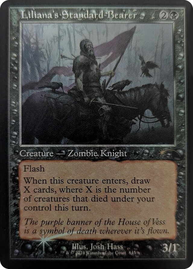 0845 Liliana's Standard Bearer (Retro Frame) R Secret Lair Drop Series
