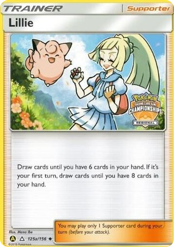 0125a Lillie - 125a/156 (Regional Championships) Promo League & Championship Cards