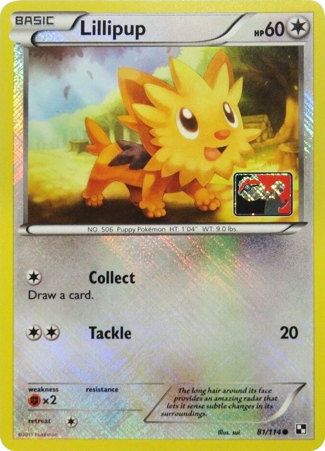 0081 Lillipup - 81/114 (League Promo) Promo League & Championship Cards