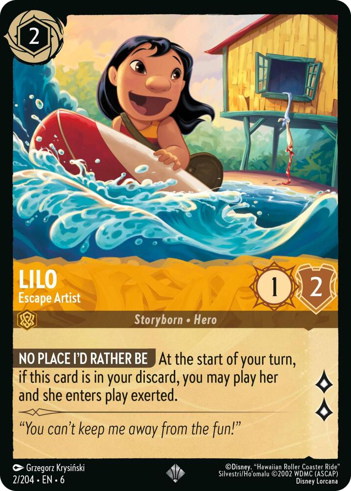 0002 Lilo - Escape Artist Super Rare Azurite Sea