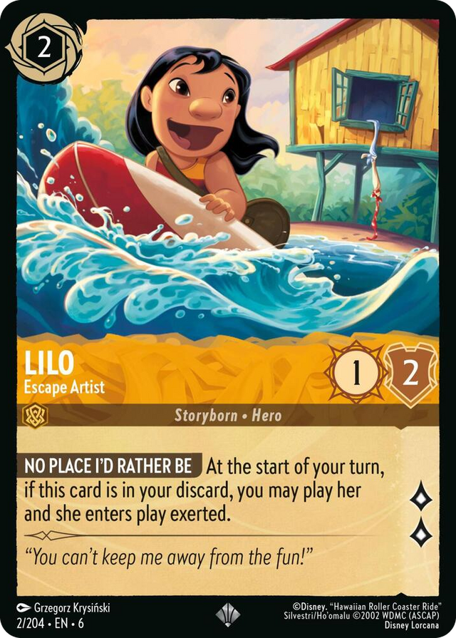 0002 Lilo - Escape Artist Super Rare Azurite Sea