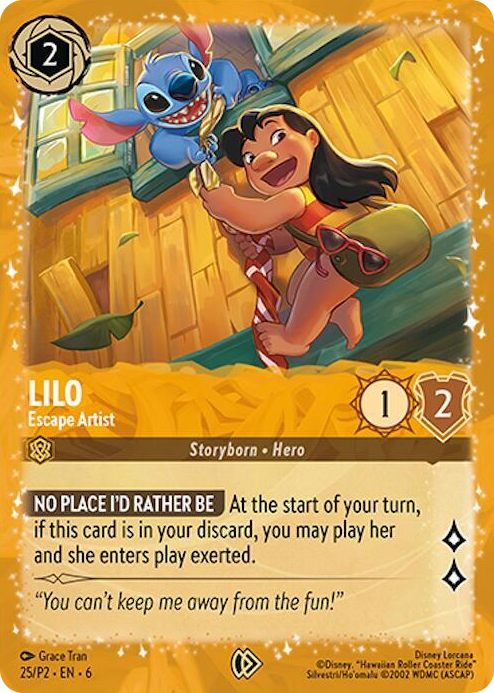 0025 Lilo - Escape Artist Promo Disney Lorcana Promo Cards