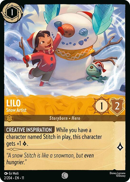 0002 Lilo - Snow Artist Common Winterspell