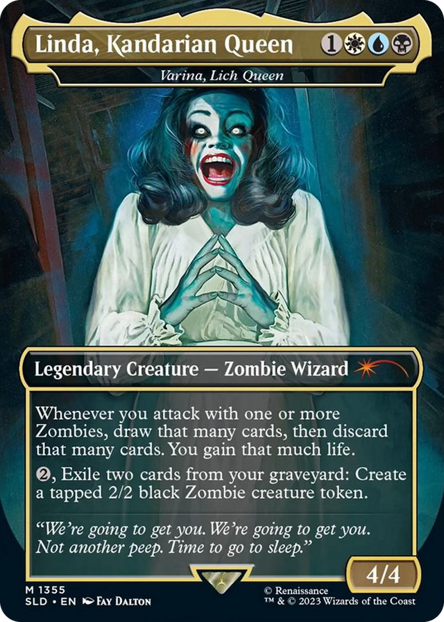 1355 Linda, Kandarian Queen - Varina, Lich Queen M Secret Lair Drop Series