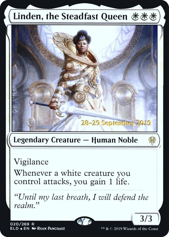 0020 Linden, the Steadfast Queen R Prerelease Cards