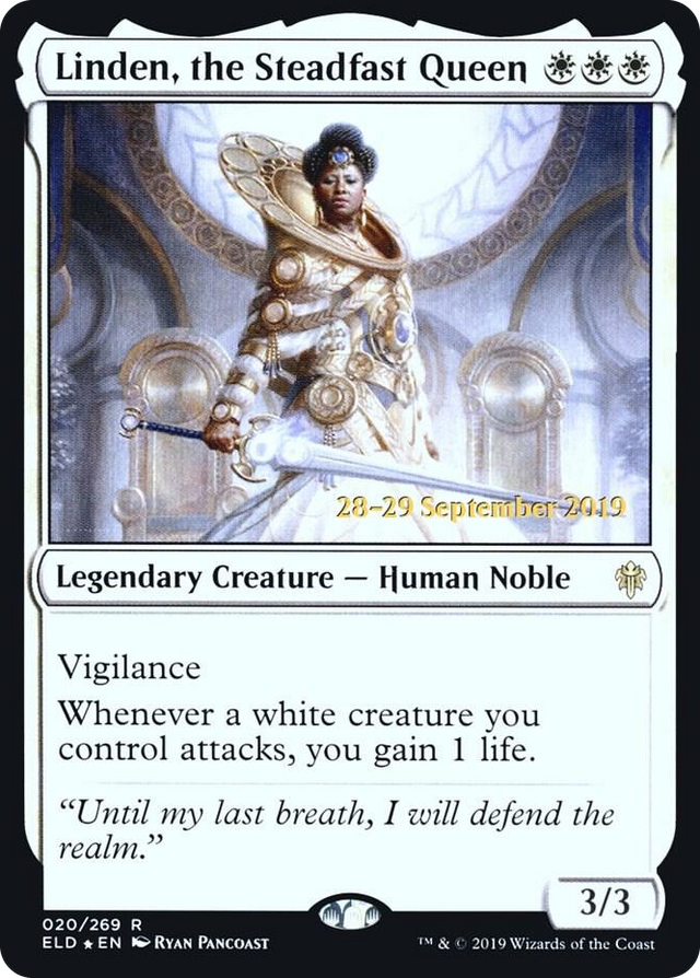 0020 Linden, the Steadfast Queen R Prerelease Cards