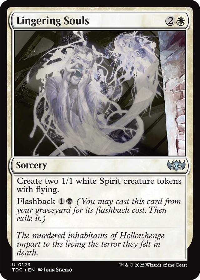 Lingering Souls #123 U - Commander: Tarkir: Dragonstorm Pokemon card