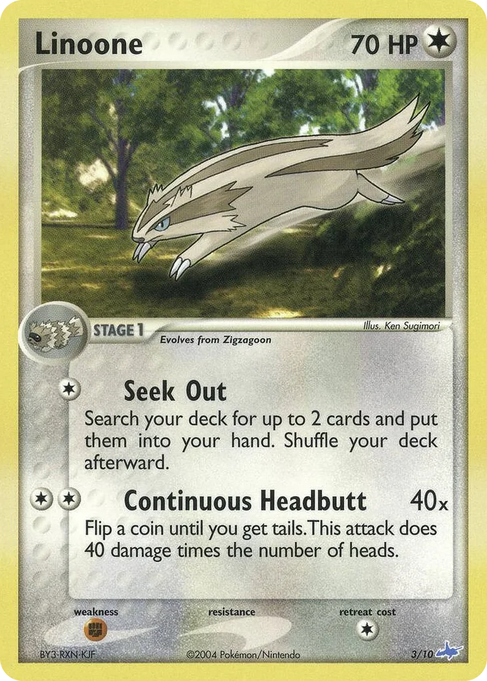 0003 Linoone Common EX Trainer Kit 1: Latias & Latios